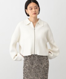 A part by（アパートバイ）の「エリZIPニットカーディガン（カーディガン/ボレロ）」