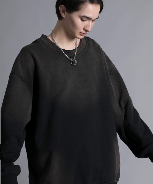 aimoha(アイモハ)の「【aimoha neo】GRADATION TIE-DIE DYEING SWEAT(スウェット・メンズ・ブラック/ブラウン・XXX-LARGE/XX-LARGE/XXXXX-LARGE/XXXX-LARGE)」の2枚目の写真