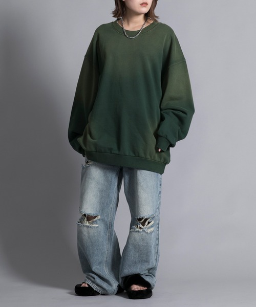 aimoha(アイモハ)の「【aimoha neo】GRADATION TIE-DIE DYEING SWEAT(スウェット・メンズ・ブラック/ブラウン・XXX-LARGE/XX-LARGE/XXXXX-LARGE/XXXX-LARGE)」の22枚目の写真