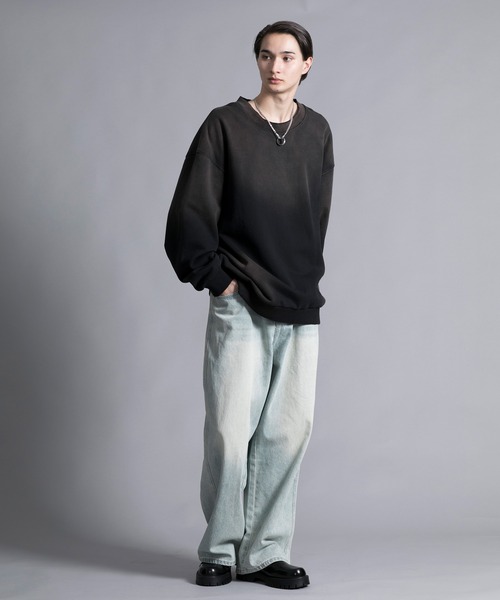 aimoha(アイモハ)の「【aimoha neo】GRADATION TIE-DIE DYEING SWEAT(スウェット・メンズ・ブラック/ブラウン・XXX-LARGE/XX-LARGE/XXXXX-LARGE/XXXX-LARGE)」の18枚目の写真