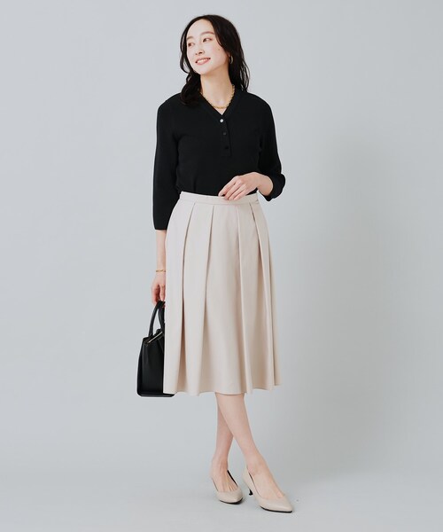 【セール】ハイゲージヘンリーネックニットプルオーバー（ニット/セーター）｜UNTITLED（アンタイトル）