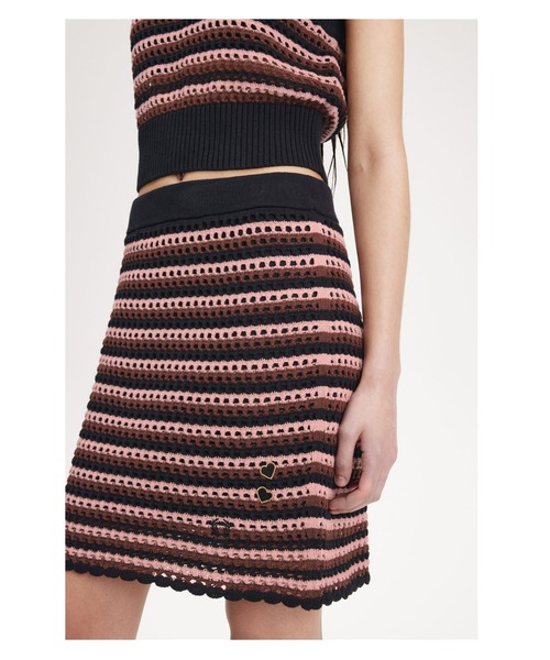 FRED PERRY(フレッドペリー)の「Amy Winehouse Open-Knit Tank(タンクトップ・レディース・ブラック・10)」の3枚目の写真