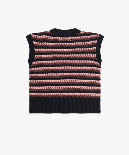 FRED PERRY(フレッドペリー)の「Amy Winehouse Open-Knit Tank(タンクトップ・レディース・ブラック・10)」の7枚目の写真