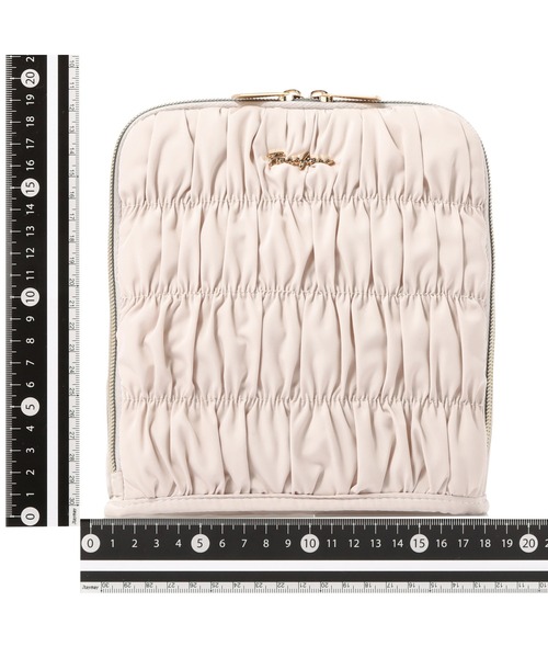 Francfranc(フランフラン)の「ギャザー ツールペンスタンドポーチ ライトピンク ペン立て ペンケース デスク収納 文具 ポーチ(ポーチ・レディース・ライトピンク・FREE)」の2枚目の写真