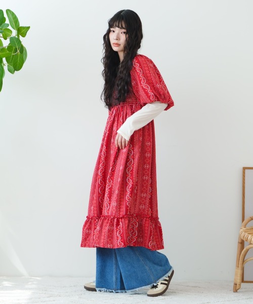 eLur】フリンジフレアデニム（デニムパンツ）｜eLur（エラー）の