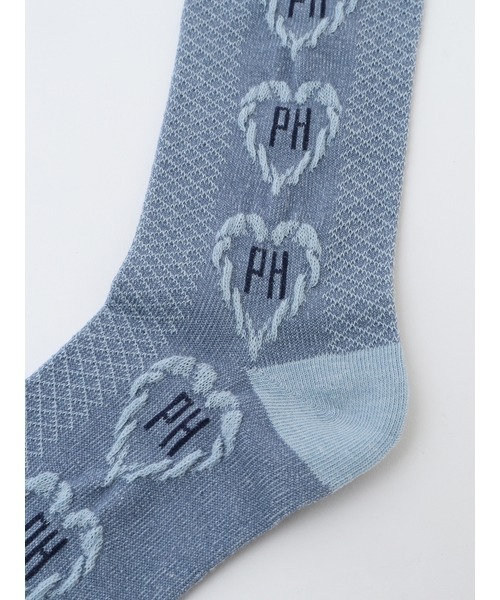 PINK HOUSE（ピンクハウス）の「ロゴ入りハートモチーフ柄ソックス（ソックス/靴下・レディース・ネイビー/キナリ/ピンク/ブルーグレー/ブラック・フリー）」の19枚目の写真