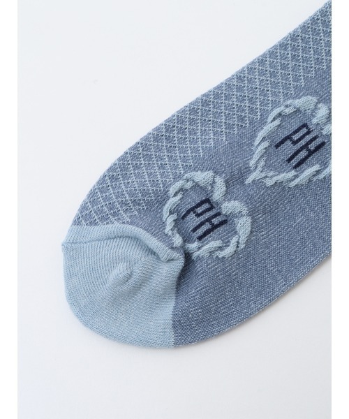 PINK HOUSE（ピンクハウス）の「ロゴ入りハートモチーフ柄ソックス（ソックス/靴下・レディース・ネイビー/キナリ/ピンク/ブルーグレー/ブラック・フリー）」の20枚目の写真