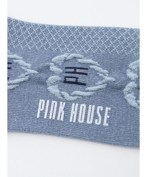 PINK HOUSE（ピンクハウス）の「ロゴ入りハートモチーフ柄ソックス（ソックス/靴下・レディース・ネイビー/キナリ/ピンク/ブルーグレー/ブラック・フリー）」の21枚目の写真