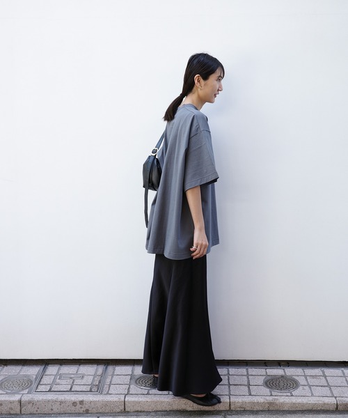 ENCIRCLE（エンサークル）の「【ENCIRCLE/エンサークル】Classic T big/クラシックティービック（Tシャツ）（Tシャツ/カットソー・レディース・チャコールグレー/ホワイト/ブラック・FREE）」の16枚目の写真