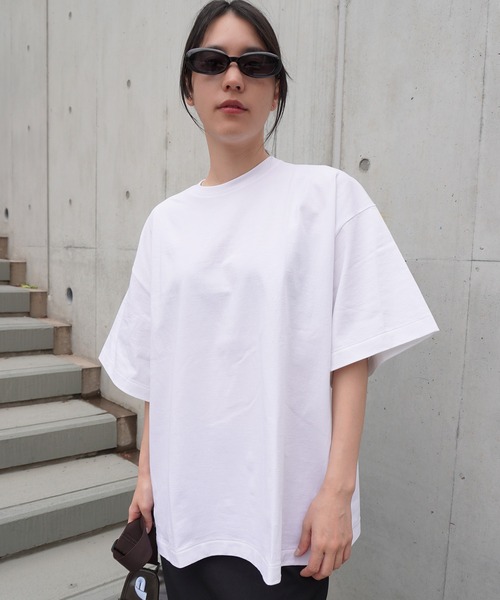 ENCIRCLE（エンサークル）の「【ENCIRCLE/エンサークル】Classic T big/クラシックティービック（Tシャツ）（Tシャツ/カットソー・レディース・チャコールグレー/ホワイト/ブラック・FREE）」の22枚目の写真