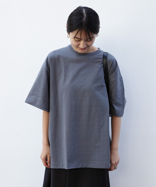 ENCIRCLE（エンサークル）の「【ENCIRCLE/エンサークル】Classic T big/クラシックティービック（Tシャツ）（Tシャツ/カットソー・レディース・チャコールグレー/ホワイト/ブラック・FREE）」の21枚目の写真