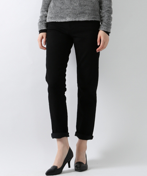 5351 POUR LES FEMMES(ゴーサンゴーイチプールファム)の「スリムストレートデニム ブラック(デニムパンツ・レディース・ブラック・0/1/2)」の5枚目の写真