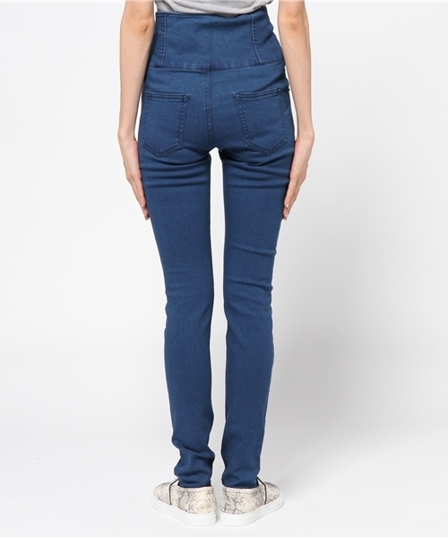 WEGO（ウィゴー）の「WEGO/ 前ボタンダメージスキニー（デニムパンツ・レディース・インディゴブルー/ダークインディゴブルー/ブラック・MEDIUM/LARGE）」の6枚目の写真