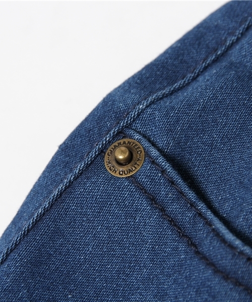 WEGO（ウィゴー）の「WEGO/ 前ボタンダメージスキニー（デニムパンツ・レディース・インディゴブルー/ダークインディゴブルー/ブラック・MEDIUM/LARGE）」の13枚目の写真