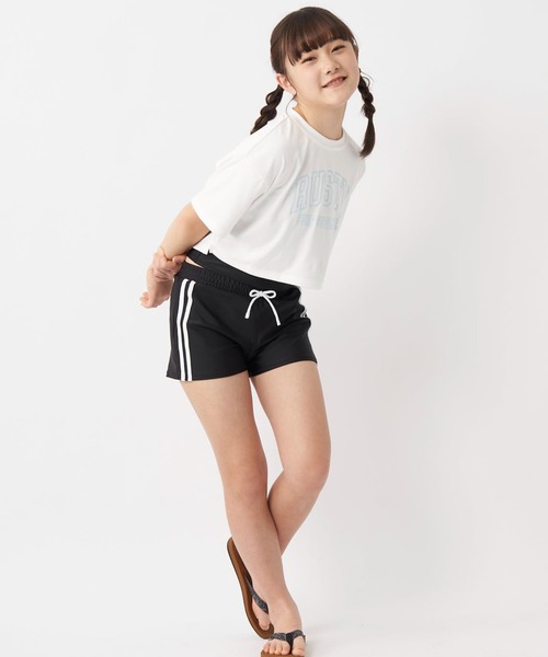 RUSTY（ラスティ）の「【RUSTY/ラスティー】キッズタンキニ3点セット水着 Tシャツ付き キャミソール ボードショーツ スクール水着 水陸両用（水着・キッズ・サックスブルー/オフホワイト・130/140/150/160/170）」の5枚目の写真