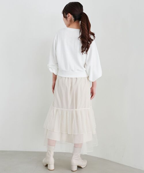 MAJESTIC LEGON（マジェスティックレゴン）の「チャーミングモチーフスウェット（スウェット・レディース・ホワイト系その他/オフホワイト/グレー系その他・MEDIUM）」の11枚目の写真