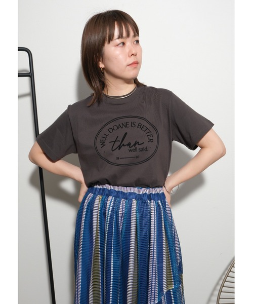 palm RICHE(ポームリシュ)の「サークルロゴT(Tシャツ/カットソー・レディース・オフホワイト/レッド/チャコールグレー・M)」の15枚目の写真