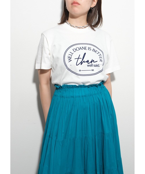 palm RICHE(ポームリシュ)の「サークルロゴT(Tシャツ/カットソー・レディース・オフホワイト/レッド/チャコールグレー・M)」の8枚目の写真