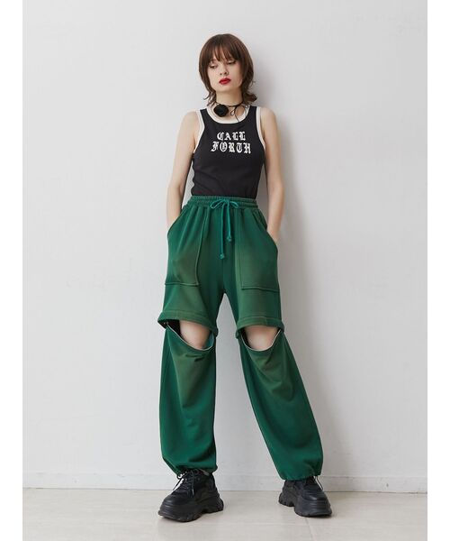 jouetie(ジュエティ)の「リンガーロゴタンクトップ(タンクトップ・レディース・オフホワイト/ブラック/ブルー/その他1・MEDIUM)」の16枚目の写真