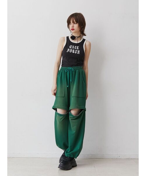 jouetie(ジュエティ)の「リンガーロゴタンクトップ(タンクトップ・レディース・オフホワイト/ブラック/ブルー/その他1・MEDIUM)」の18枚目の写真