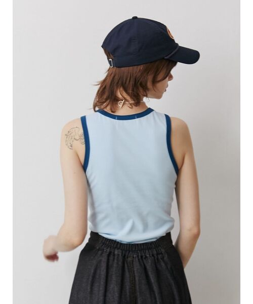 jouetie(ジュエティ)の「リンガーロゴタンクトップ(タンクトップ・レディース・オフホワイト/ブラック/ブルー/その他1・MEDIUM)」の21枚目の写真