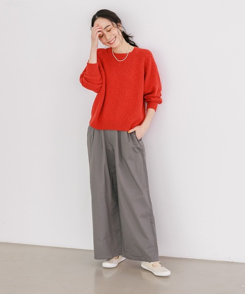 studio CLIP（スタディオクリップ）の「《days》5ゲージ選べる着丈プルオーバー（ニット/セーター・レディース・ピンク/レッド/アイボリー/ライトブルー・MEDIUM/LARGE）」の11枚目の写真