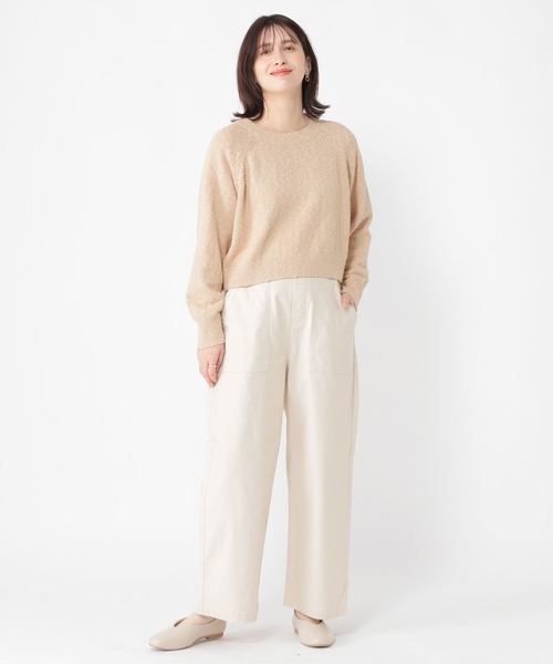 studio CLIP（スタディオクリップ）の「《days》5ゲージ選べる着丈プルオーバー（ニット/セーター・レディース・ピンク/レッド/アイボリー/ライトブルー・MEDIUM/LARGE）」の14枚目の写真