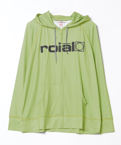 【セール】ZIP PAKA/ROIAL(ロイアル)フロントブランドロゴスタンダードフィットジップアップフーディ（パーカー）｜roial（ロイアル）