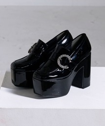 Diable baiser（ディアブルベーゼ）の「厚底ビジューバックルローファーパンプス（パンプス）」