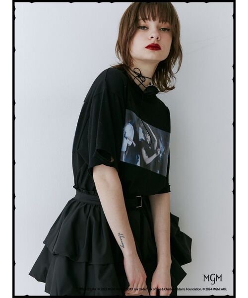jouetie（ジュエティ）の「Wednesday ダメージフォトBIGTシャツ