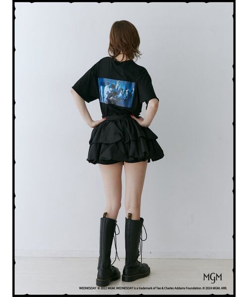 jouetie(ジュエティ)の「Wednesday ダメージフォトBIGTシャツ【コラボ】(Tシャツ/カットソー・レディース・オフホワイト/ブラック・MEDIUM)」の18枚目の写真