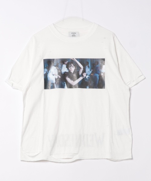 セール】Wednesday ダメージフォトBIGTシャツ【コラボ】（T