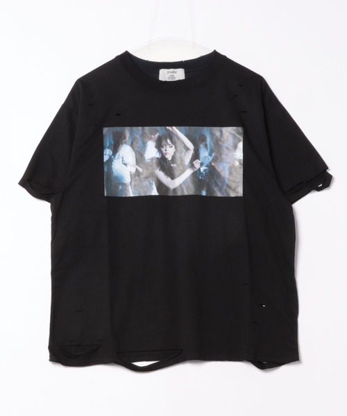 jouetie×ジェイミーリード☆コラボ セール】Wednesday ダメージフォトBIGTシャツ【コラボ】（T