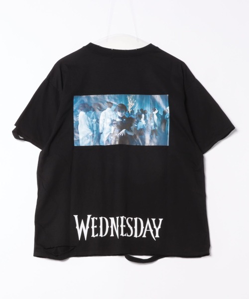jouetie×ジェイミーリード☆コラボ セール】Wednesday ダメージフォトBIGTシャツ【コラボ】（T