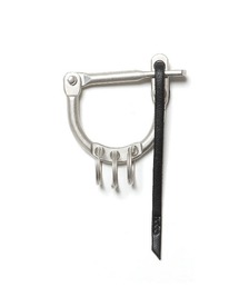 hobo（ホーボー）の「【hobo / ホーボー】D LOCK CARABINER KEY RING with COW LEATHER（キーホルダー）」