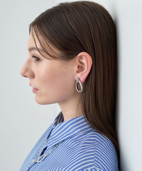 ANAYI(アナイ)の「ストーンコンビピアス(ピアス(両耳用)・レディース・シルバー・FREE)」の2枚目の写真