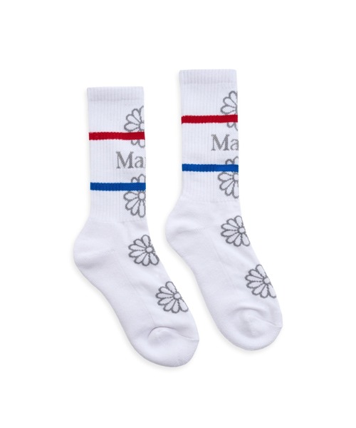 Mardi Mercredi(マルディメクルディ)の「SOCKS FLOS EMOJI / ソックス FLOS EMOJI(ソックス/靴下・レディース・ダークベージュ/ホワイト/ブラック/ネイビー/ホワイト×グレー/ピンク/グレー/ブラック系1・FREE)」の3枚目の写真
