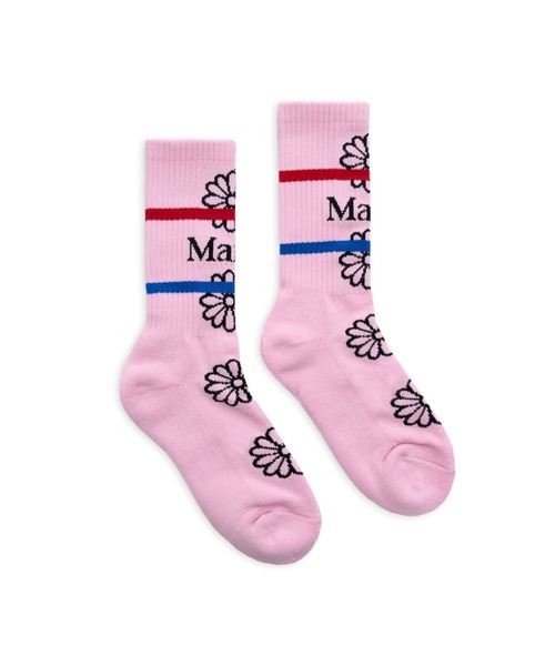 Mardi Mercredi(マルディメクルディ)の「SOCKS FLOS EMOJI / ソックス FLOS EMOJI(ソックス/靴下・レディース・ダークベージュ/ホワイト/ブラック/ネイビー/ホワイト×グレー/ピンク/グレー/ブラック系1・FREE)」の8枚目の写真