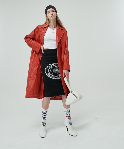 Mardi Mercredi(マルディメクルディ)の「SOCKS FLOS EMOJI(ソックス/靴下・レディース・ダークベージュ/ホワイト/ブラック・FREE)」の8枚目の写真