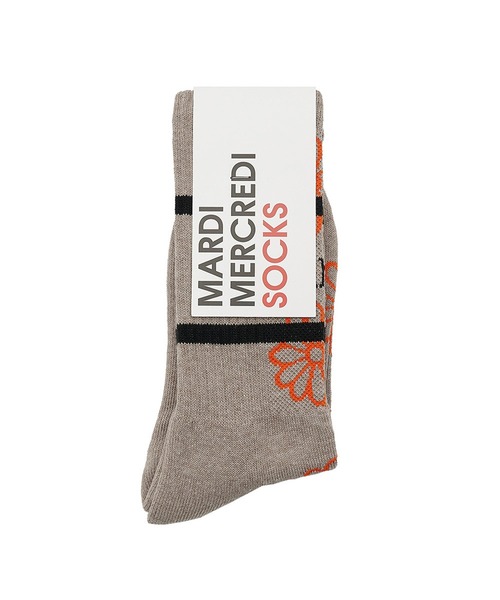 Mardi Mercredi(マルディメクルディ)の「SOCKS FLOS EMOJI(ソックス/靴下・レディース・ダークベージュ/ホワイト/ブラック・FREE)」の16枚目の写真