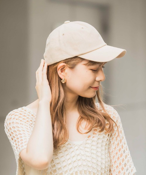 SMELLY（スメリー）の「シンプルリネンキャップ（キャップ・レディース・チャコールグレー/ベージュ/アイボリー・-）」の14枚目の写真