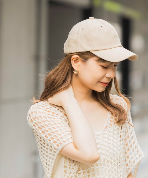 SMELLY（スメリー）の「シンプルリネンキャップ（キャップ・レディース・チャコールグレー/ベージュ/アイボリー・-）」の15枚目の写真