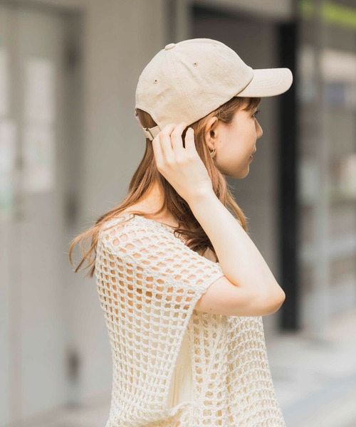 SMELLY（スメリー）の「シンプルリネンキャップ（キャップ・レディース・チャコールグレー/ベージュ/アイボリー・-）」の17枚目の写真