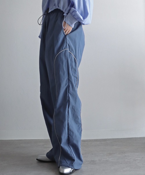 値下げ・BADBLOOD・サイドライン・ナイロンパンツ試着のみ 値下げ・BADBLOOD・サイドライン・ナイロンパンツ試着のみ