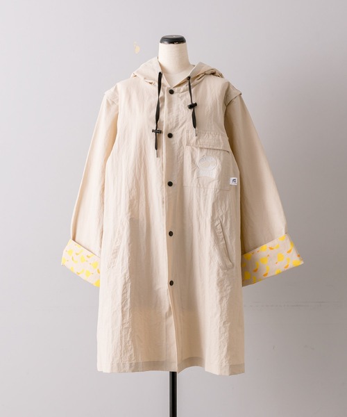 ear PAPILLONNER(イアパピヨネ)の「【プリングルズ×ear】袖取り外し2WAY/撥水/コラボ/レインコート(その他アウター・レディース・アイボリー/グリーン・FREE)」の20枚目の写真