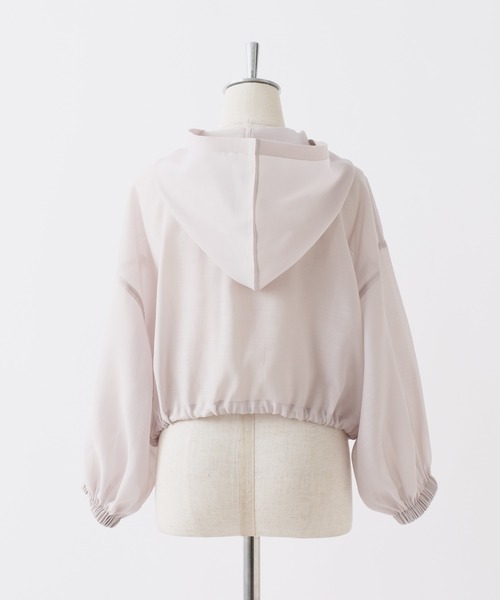 one after another NICE CLAUP（ワンアフターアナザーナイスクラップ）の「シアーボリュームマウンテンパーカー（マウンテンパーカー・レディース・オフホワイト/グレイッシュベージュ/グレー・FREE）」の11枚目の写真