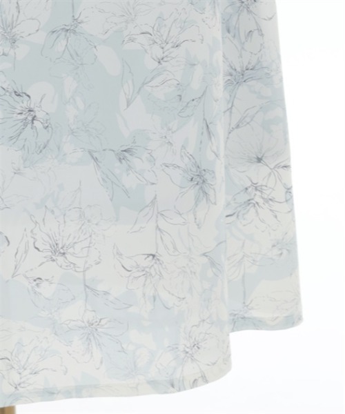 【セール】線画花柄レイヤードスカート（スカート）｜axes femme（アクシーズファム）