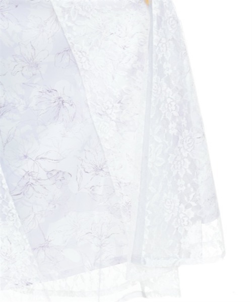 【セール】線画花柄レイヤードスカート（スカート）｜axes femme（アクシーズファム）