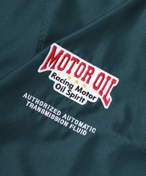 セール】76Lubricants ルーズサイズ ハーフジップ ロゴ刺繍