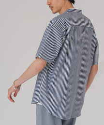 EDIFICE | 【THOMAS MASON】オーバーサイズ バンドカラー 半袖シャツ(シャツ/ブラウス)